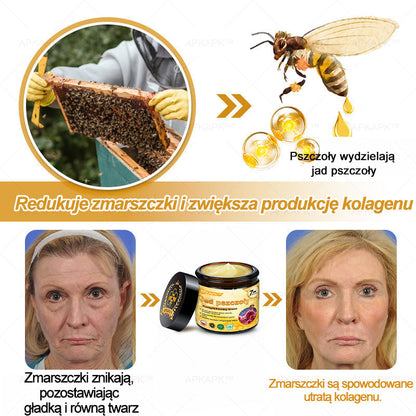 ΑPΚΑPK™Jad Pszczoły Kompleksowy Krem🧑‍⚕️🧑‍⚕️ 🥇pomaga w leczeniu problemów skórnych, takich jak: zmarszczki, blizny, plamy pigmentacyjne, rozstępy, trądzik, łuszczyca, egzema, zmiany skórne, podrażnienia, stany zapalne i inne problemy skórne🔥