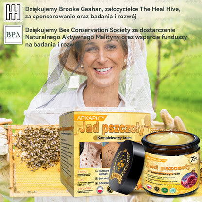 ΑPΚΑPK™Jad Pszczoły Kompleksowy Krem🧑‍⚕️🧑‍⚕️ 🥇pomaga w leczeniu problemów skórnych, takich jak: zmarszczki, blizny, plamy pigmentacyjne, rozstępy, trądzik, łuszczyca, egzema, zmiany skórne, podrażnienia, stany zapalne i inne problemy skórne🔥