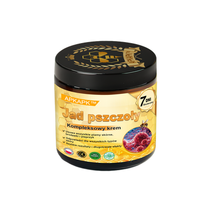 ΑPΚΑPK™Jad Pszczoły Kompleksowy Krem🧑‍⚕️🧑‍⚕️ 🥇pomaga w leczeniu problemów skórnych, takich jak: zmarszczki, blizny, plamy pigmentacyjne, rozstępy, trądzik, łuszczyca, egzema, zmiany skórne, podrażnienia, stany zapalne i inne problemy skórne🔥