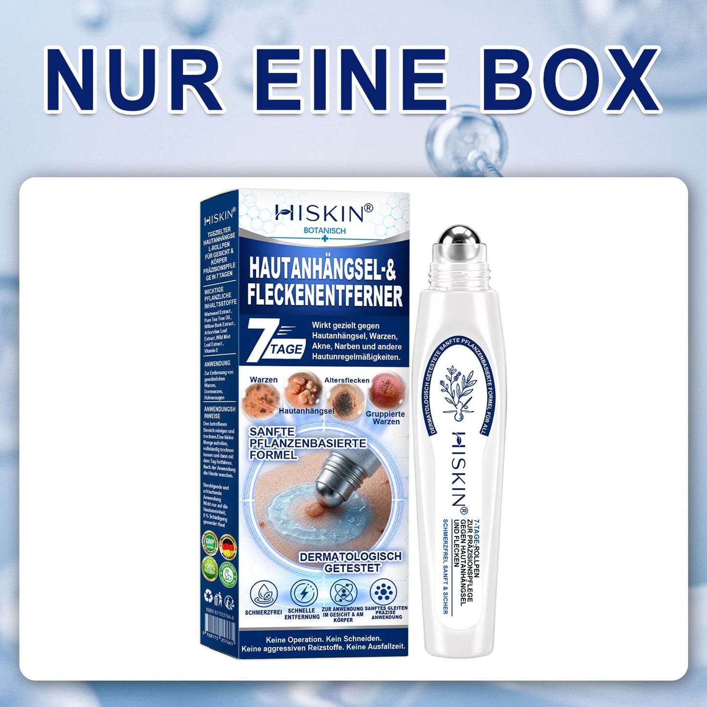 𝐇𝐈𝐒𝐊𝐈𝐍®👩‍⚕️ 𝟕-𝐓𝐚𝐠𝐞-𝐇𝐚𝐮𝐭𝐚𝐧𝐡ä𝐧𝐠𝐬𝐞𝐥- & 𝐅𝐥𝐞𝐜𝐤𝐞𝐧𝐞𝐧𝐭𝐟𝐞𝐫𝐧𝐞𝐫 – 𝐅𝐨𝐫𝐭𝐬𝐜𝐡𝐫𝐢𝐭𝐭𝐥𝐢𝐜𝐡𝐞𝐫 𝐑𝐨𝐥𝐥-𝐨𝐧-𝐒𝐭𝐢𝐟𝐭 𝐳𝐮𝐫 𝐬𝐜𝐡𝐦𝐞𝐫𝐳𝐟𝐫𝐞𝐢𝐞𝐧 𝐮𝐧𝐝 𝐧𝐚𝐫𝐛𝐞𝐧𝐟𝐫𝐞𝐢𝐞𝐧 𝐄𝐧𝐭𝐟𝐞𝐫𝐧𝐮𝐧𝐠 𝐯𝐨𝐧 𝐇𝐚𝐮𝐭𝐮𝐧𝐫𝐞𝐢𝐧𝐡𝐞𝐢𝐭𝐞𝐧