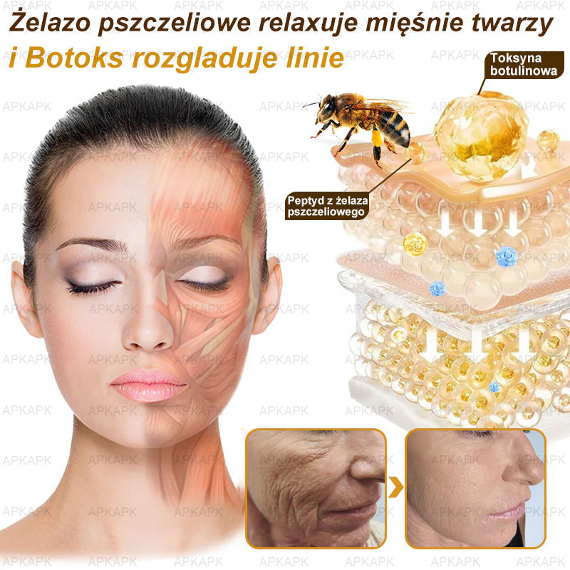 ΑPΚΑPK™Jad Pszczoły Kompleksowy Krem🧑‍⚕️🧑‍⚕️ 🥇pomaga w leczeniu problemów skórnych, takich jak: zmarszczki, blizny, plamy pigmentacyjne, rozstępy, trądzik, łuszczyca, egzema, zmiany skórne, podrażnienia, stany zapalne i inne problemy skórne🔥